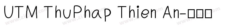 UTM ThuPhap Thien An字体转换